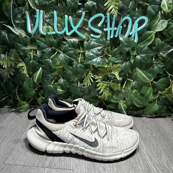 Nike Free Run RN 5.0 Next Men's Size 8.5 White Black Running Shoes CZ1884-010 - Picture 1 of 10